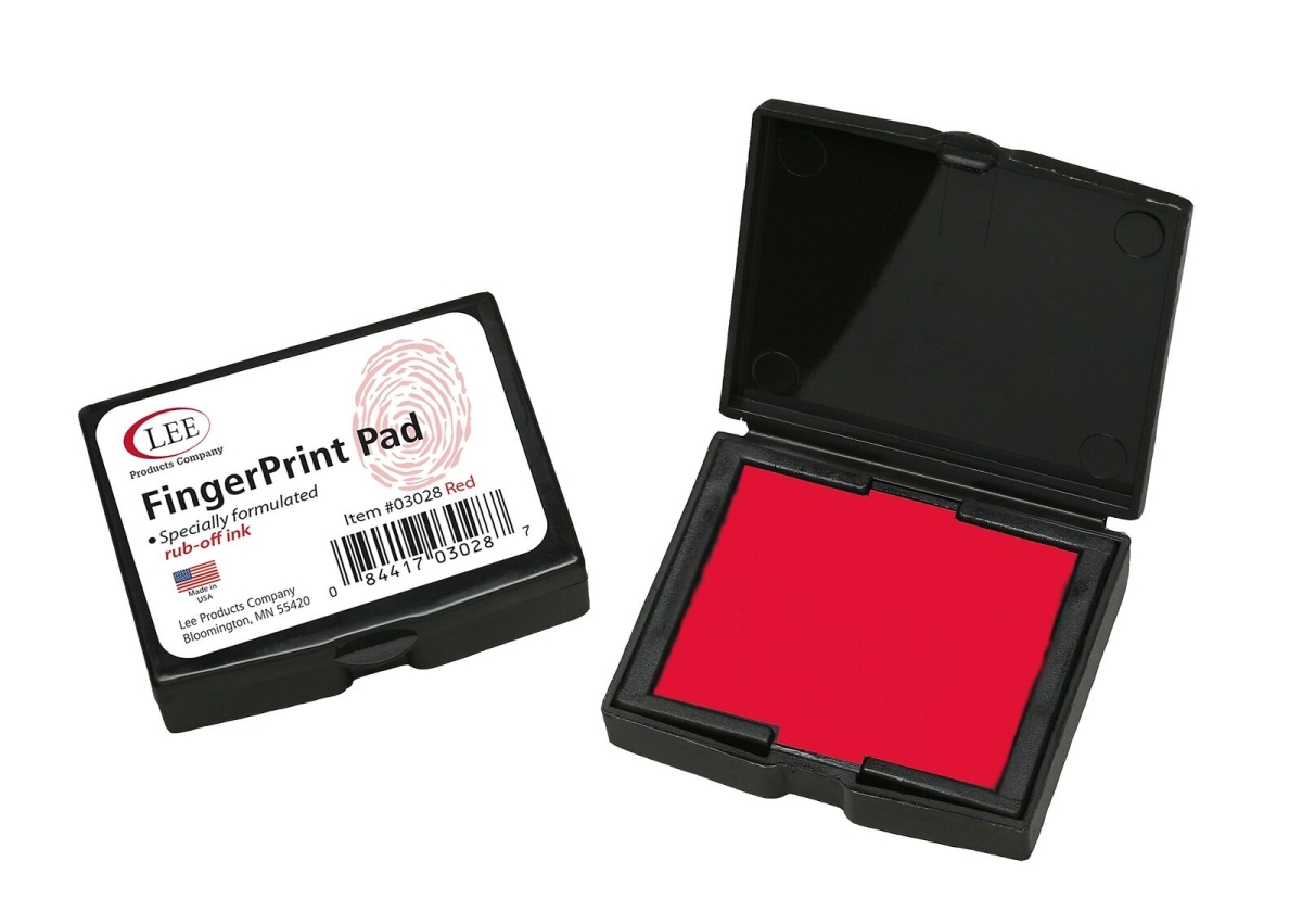 UPC 084417030287 product image for 03028 2.25 x 1.75 in. Inkless Fingerprint Pad, Red Ink | upcitemdb.com
