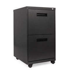 Alera Paffch 27.75 X 14.87 X 19.12 In. Two-drawer Metal Pedestal File, Charcoal