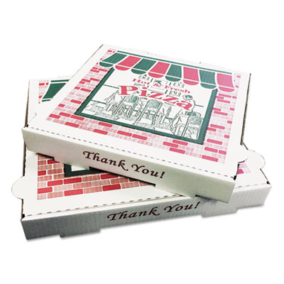Pzcorb10 1.75 X 10 X 10 In. Pizza Takeout Containers, White