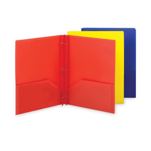 SMD87746 2 Pocket Tang File Folder, Assorted Color - 6 per Pack