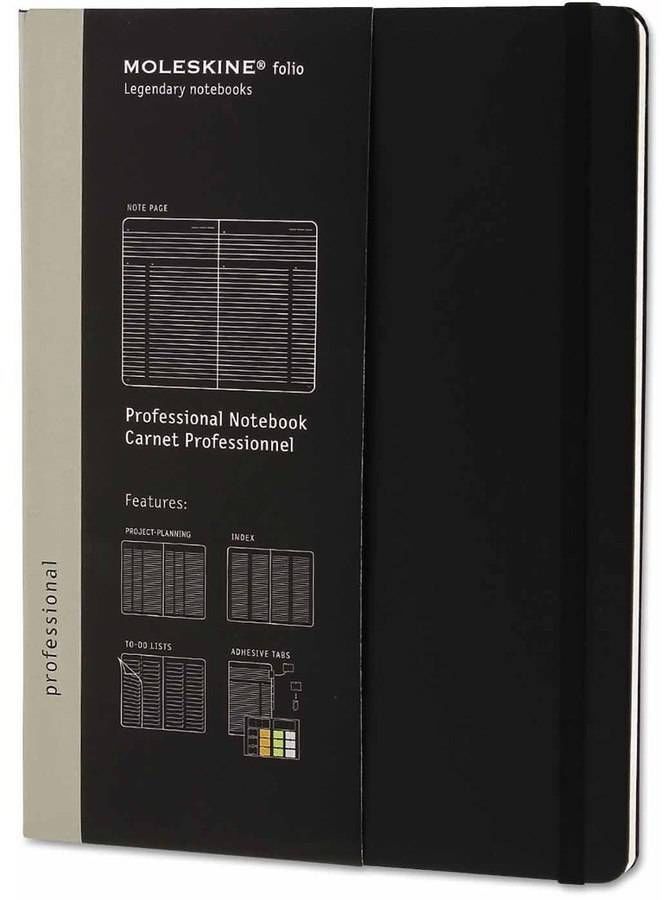 Hachette Book Group PROPFNT4SBK 9.75 x 7.5 in. Professional Notebook Ruled Black Cover - 192 Sheets Hachette Book Group PROPFNT4SBK 9.75 x 7.5 in. Professional Notebook Ruled Black Cover - 192 Sheets