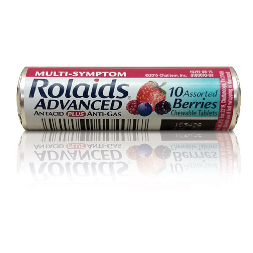 Lil Drugstore Products R10405 Advanced Antacid Plus Anti-Gas Tablets Assorted Berries -10 per Roll 12 Roll per Box Lil Drugstore Products R10405 Advanced Antacid Plus Anti-Gas Tablets Assorted Berries -10 per Roll 12 Roll per Box