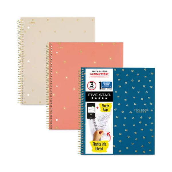 UPC 071723002022 product image for Mead Products MEA6348 11 x 8.5, in. 5 Star Style Notebook, Pack of 3 | upcitemdb.com