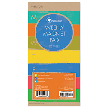 TFB 106248 4 x 8 in. Undated Paint Strokes Magnetic Pad TFB 106248 4 x 8 in. Undated Paint Strokes Magnetic Pad