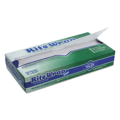 Rw126 12 X 10.75 In. Rite-wrap Interfolded Lightweight Dry Waxed Sheets - White, 500 Per Pack - Pack Of 12