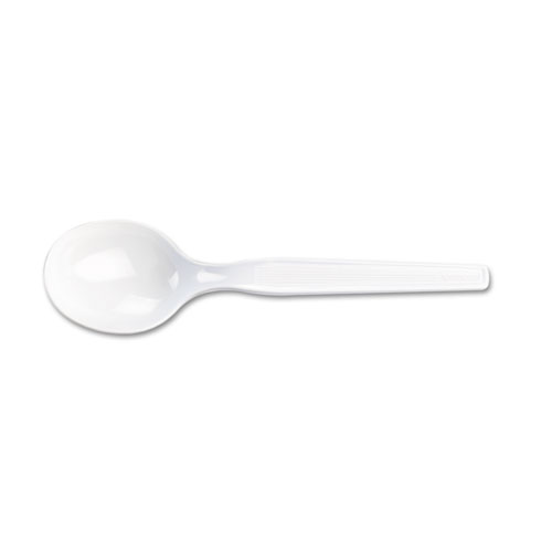 Sm207ct Heavy Medium Weight Plastic Soup Spoon