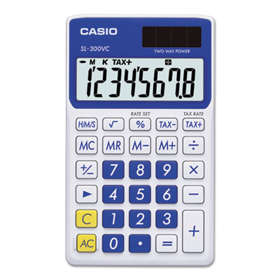 Sl300vcbe 8-digit Lcd - Handheld Calculator, Blue