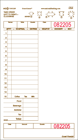 National Checking T6932SP Check Guest 2 Part - Tan 2000 Checks per Case National Checking T6932SP Check Guest 2 Part - Tan 2000 Checks per Case