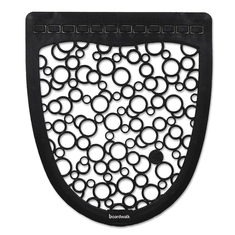 Umbw 17.5 X 20 In. Urinal Mat 2.0 - Rubber, Black & White