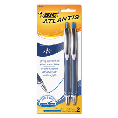 BIC VCGRP21BE Atlantis Air Retractable Ballpoint Pen Blue - 2 per Pack BIC VCGRP21BE Atlantis Air Retractable Ballpoint Pen Blue - 2 per Pack