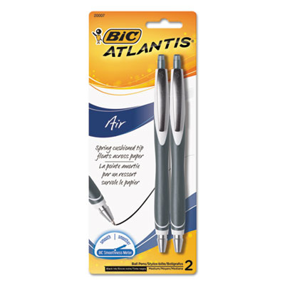 BIC VCGRP21BK Atlantis Air Retractable Ballpoint Pen Black - 2 per Pack BIC VCGRP21BK Atlantis Air Retractable Ballpoint Pen Black - 2 per Pack