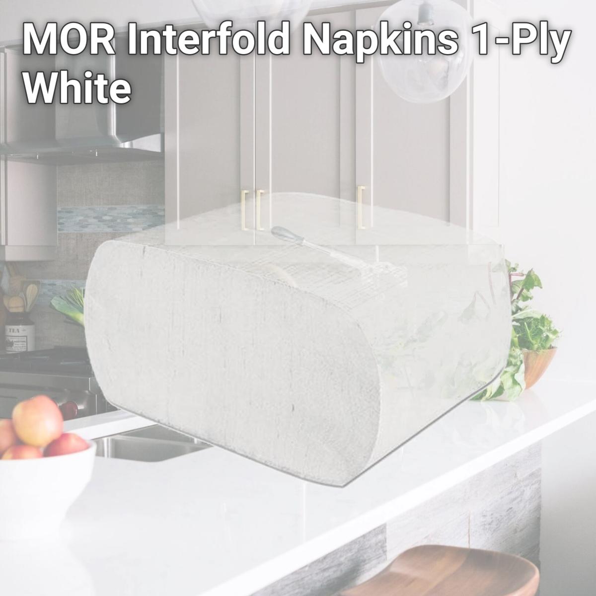 Picture of MORCON MOR4545VN Interfold Napkins, 1-Ply, White