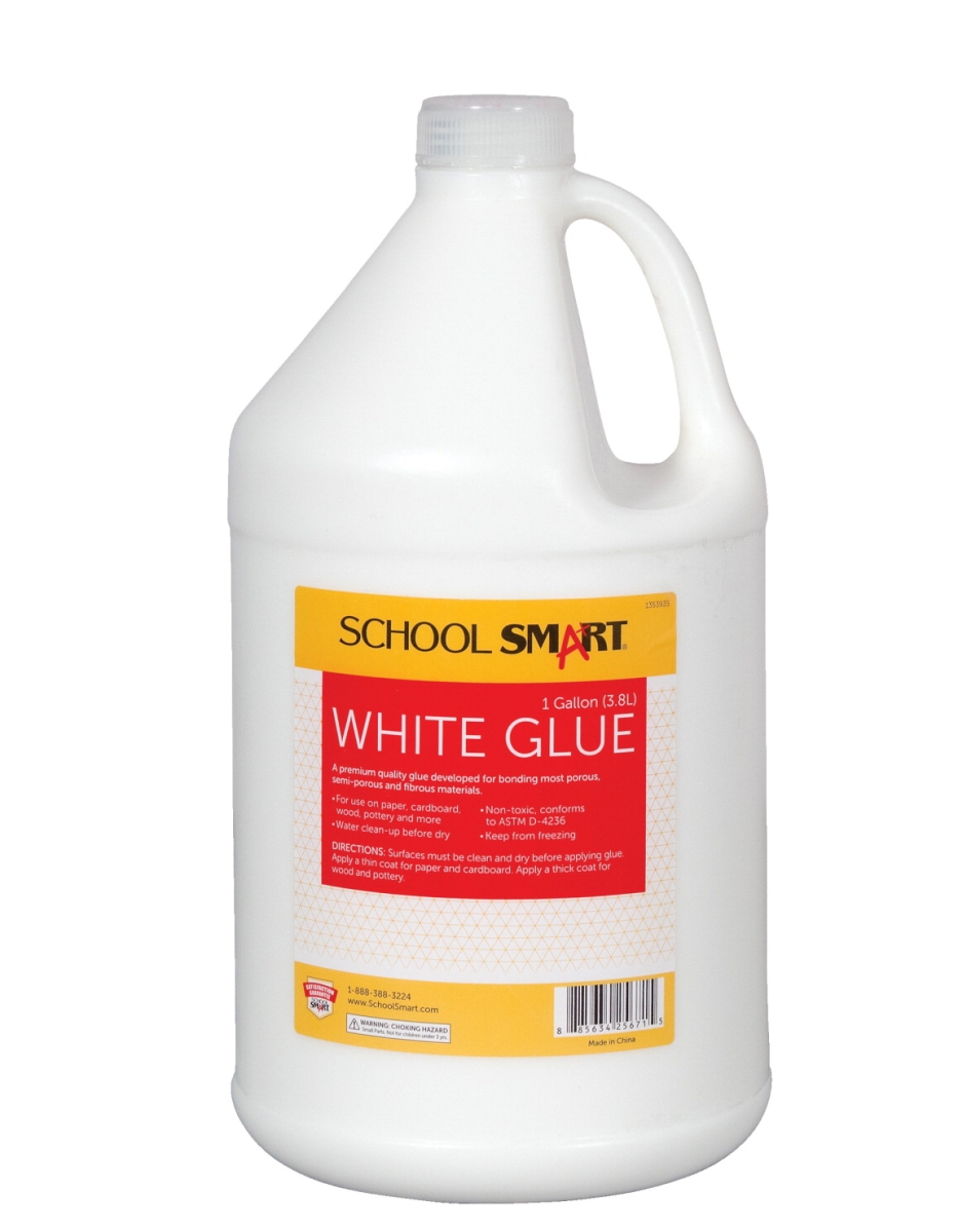 1565730 White School Glue, 1 Gal Bottle, White