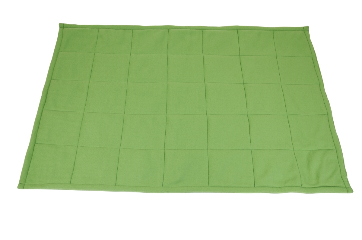 1543189 Fleece Weighted Blanket, Small - Green
