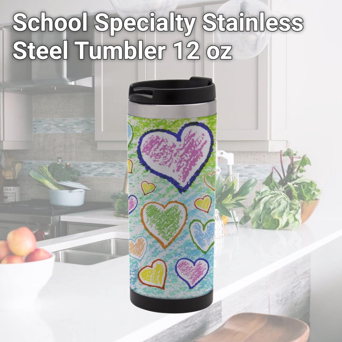Picture of Neil Enterprises 1592282 School Specialty Stainless Steel Tumbler, 12 oz