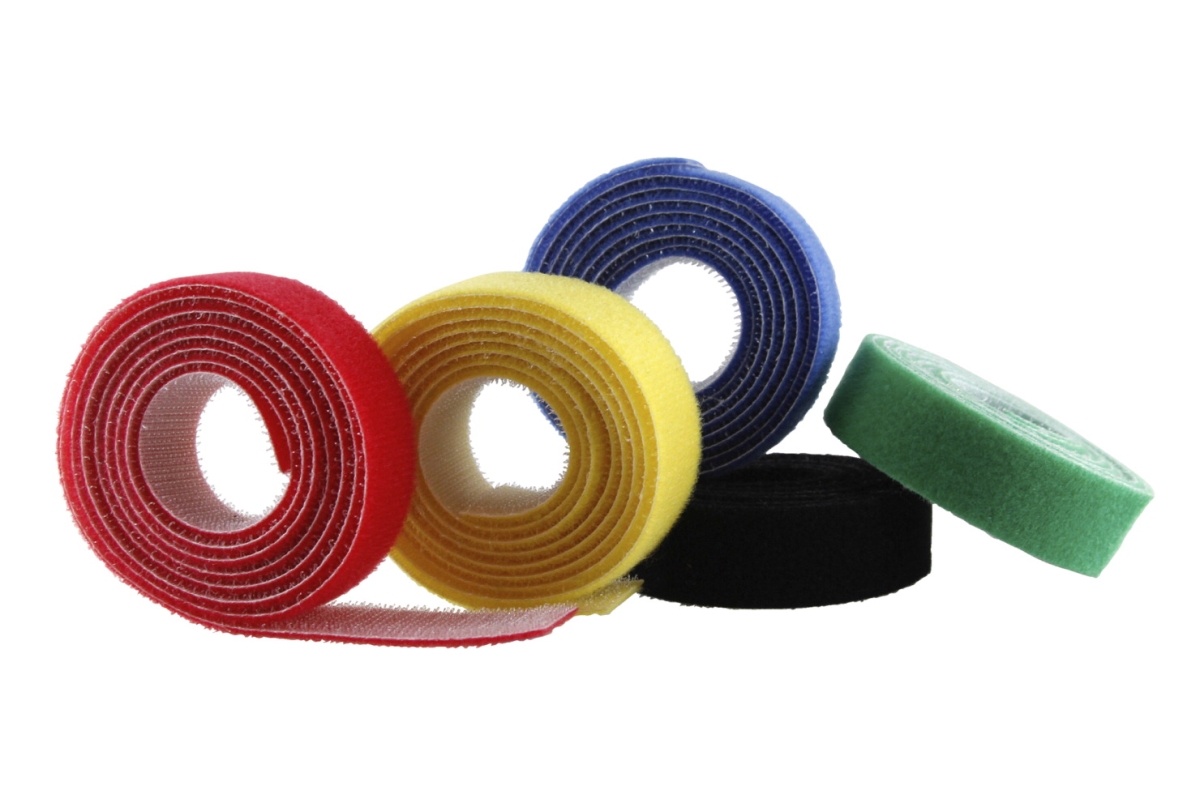 1593277 Kore Nylon Fastening Cable Cord Tie Toll, Assorted Color - Pack Of 5