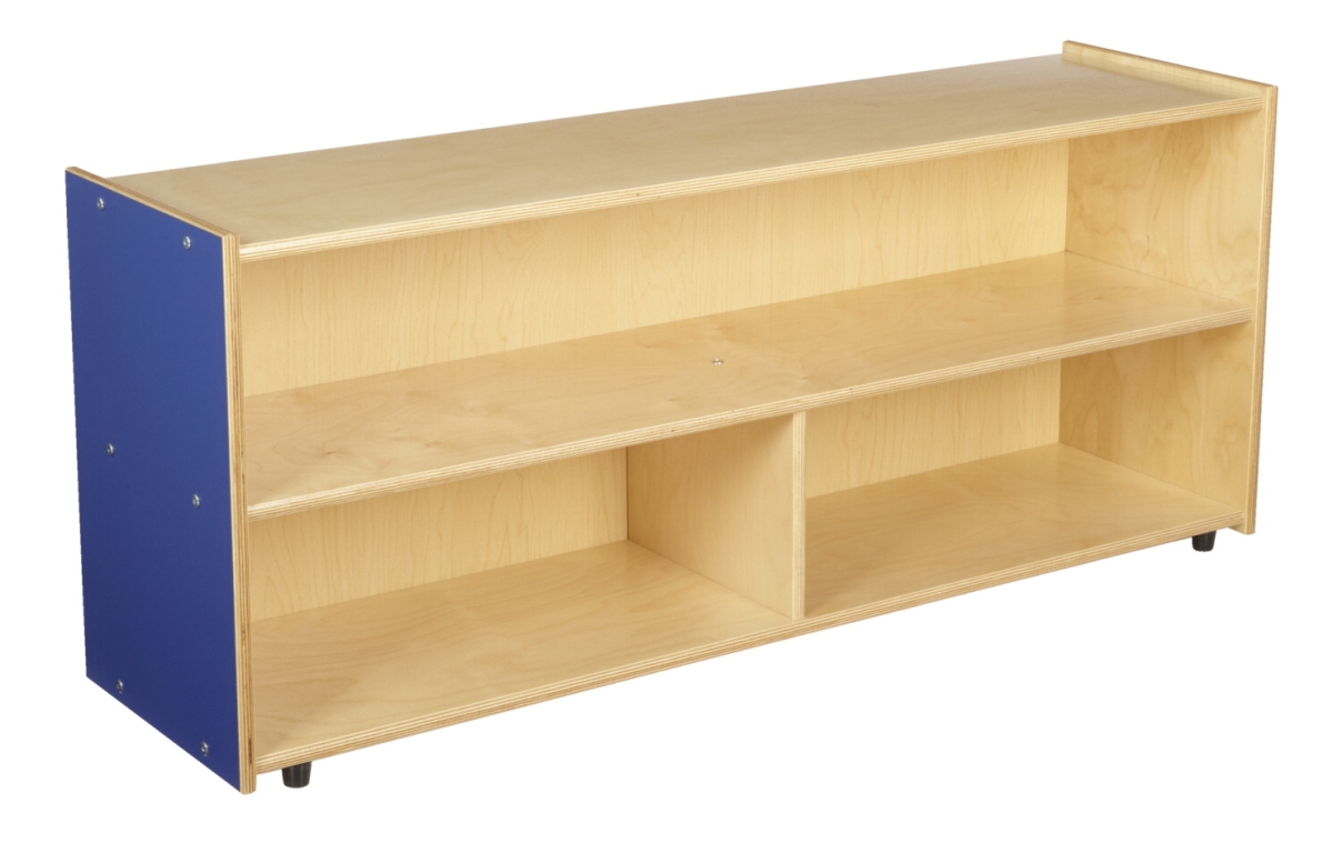 1587387 Childcraft Abc Furnishings 2-shelf, 3-compartment Storage Unit, 48 X 13 X 20.13 In.
