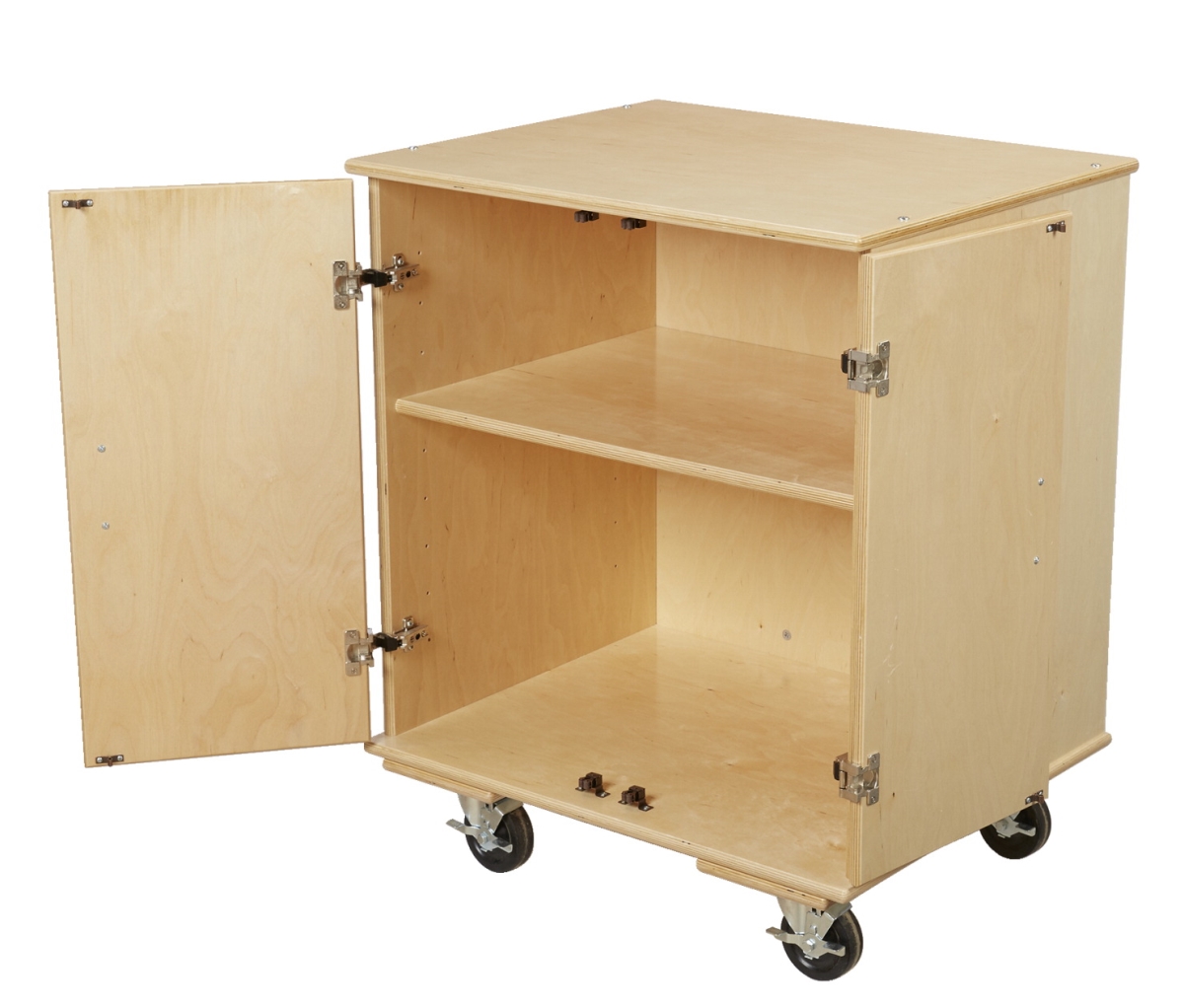 1587695 Classroom Select Small Mobile Storage With Adjustable Shelf & Door, 29.5 X 24 X 36 In.