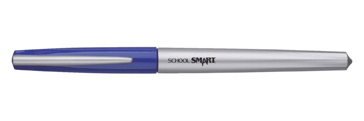 1593112 School Smart Ultra Fineliner Pen, 0.4 Mm, Blue - Pack Of 12