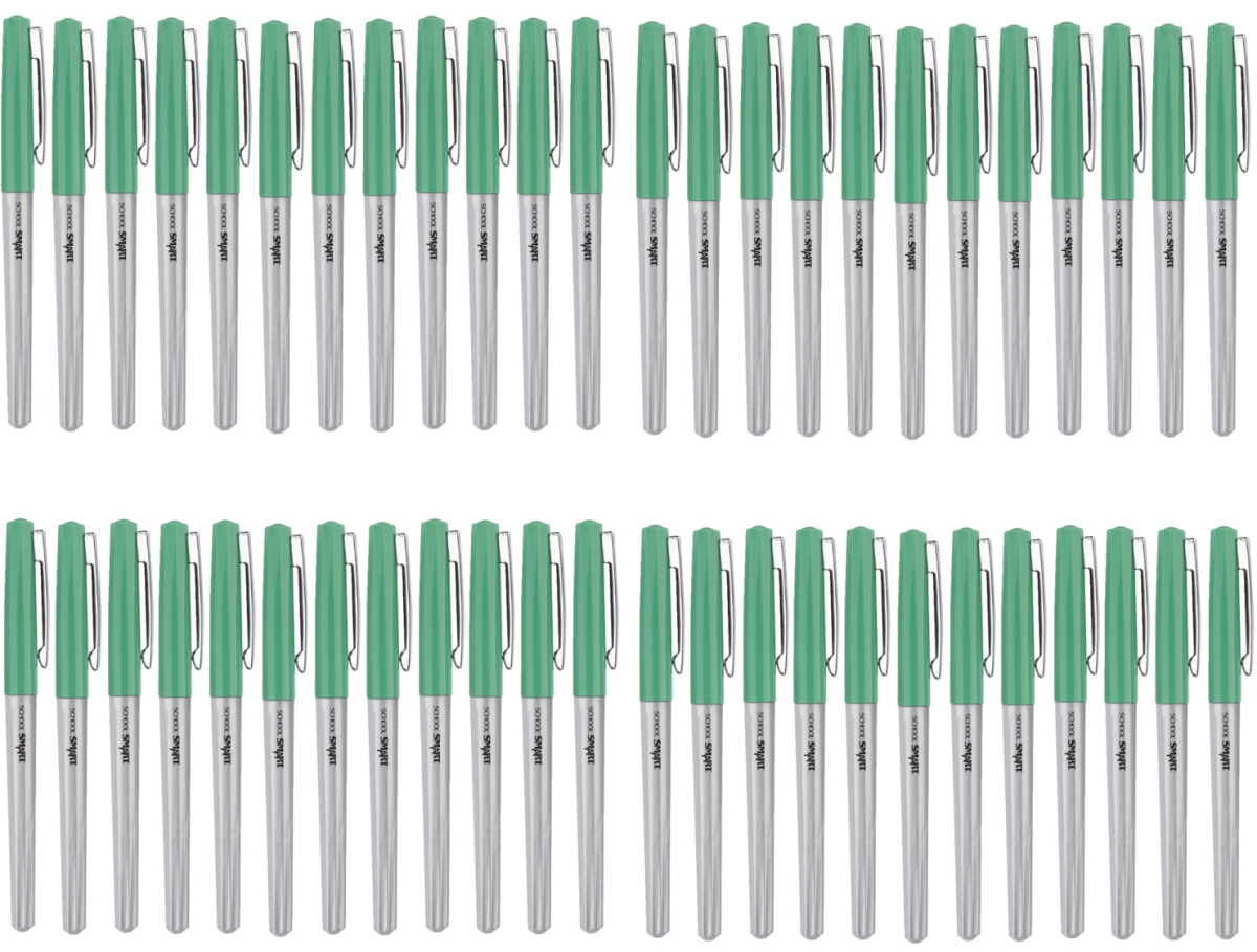 1593119 School Smart Ultra Fineliner Pen, 0.4 Mm, Green - Pack Of 48