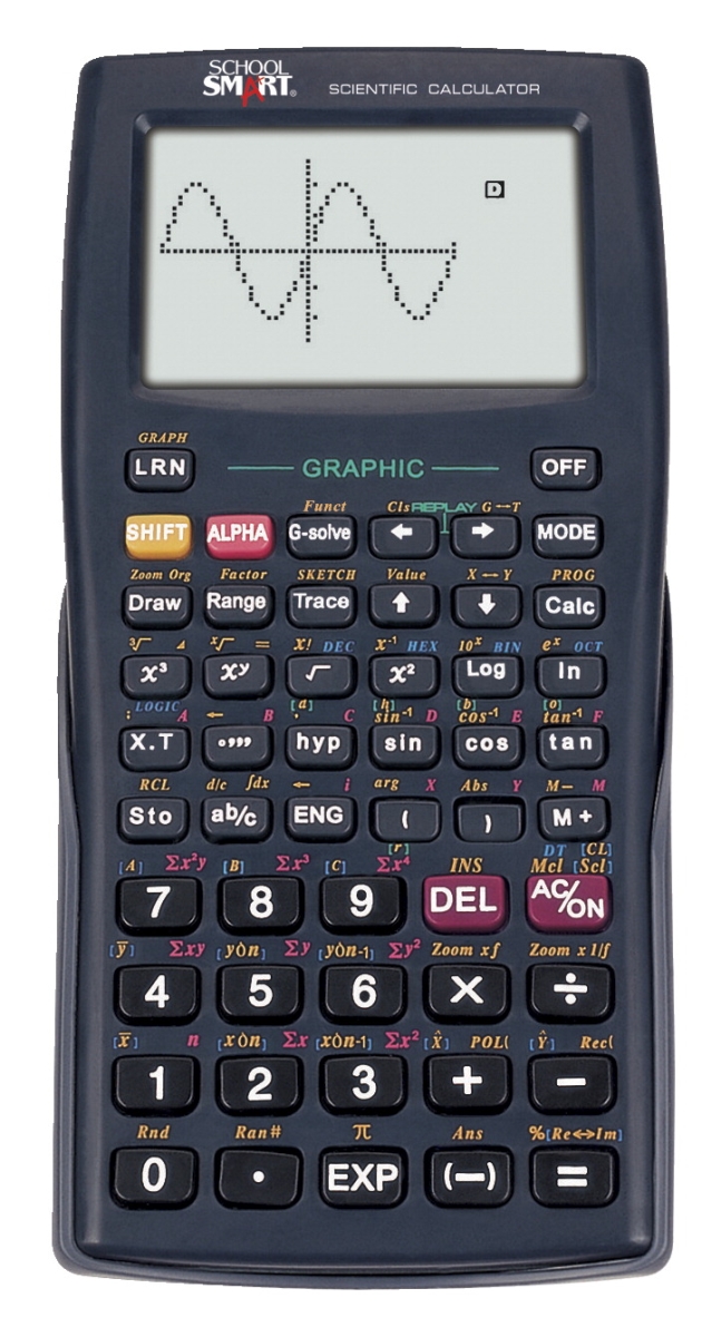 1596819 School Smart Graphic Calculator, 10 Plus 2 Dot Matrix