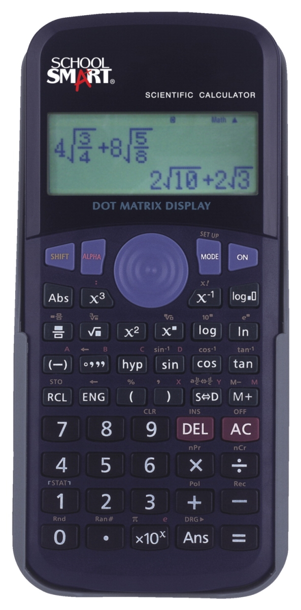 1596820 School Smart Scientific Digit Calculator, Black