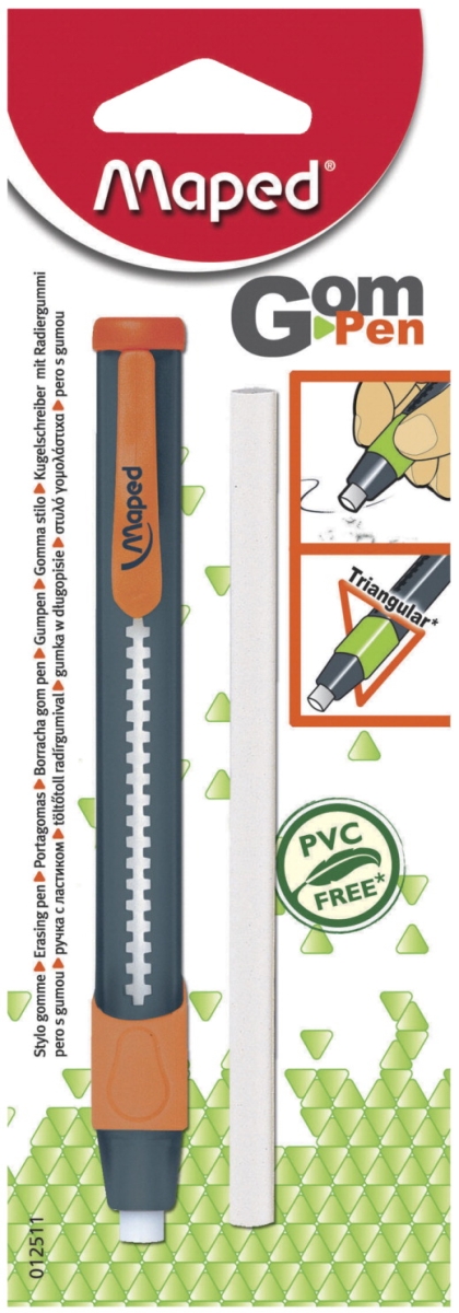 Helix Usa 1596068 Retractable Pen-style Click Eraser Refill With Grip