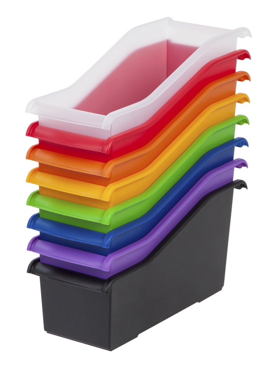 1597239 Connecting Book Bins, Assorted Color - Set Of 8