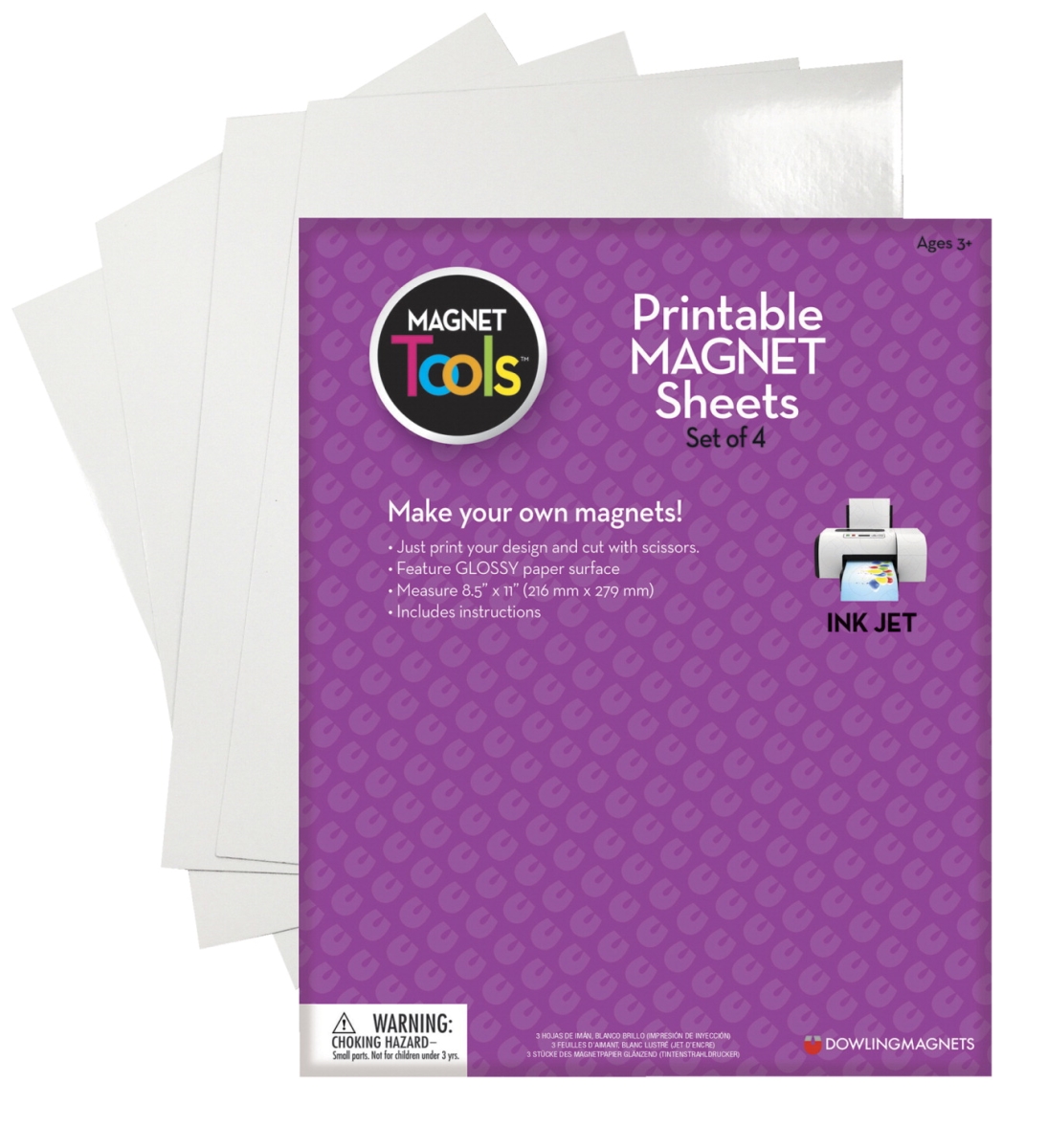 1596816 Printable Magnet Sheets, 8.5 X 11 In. - Set Of 4