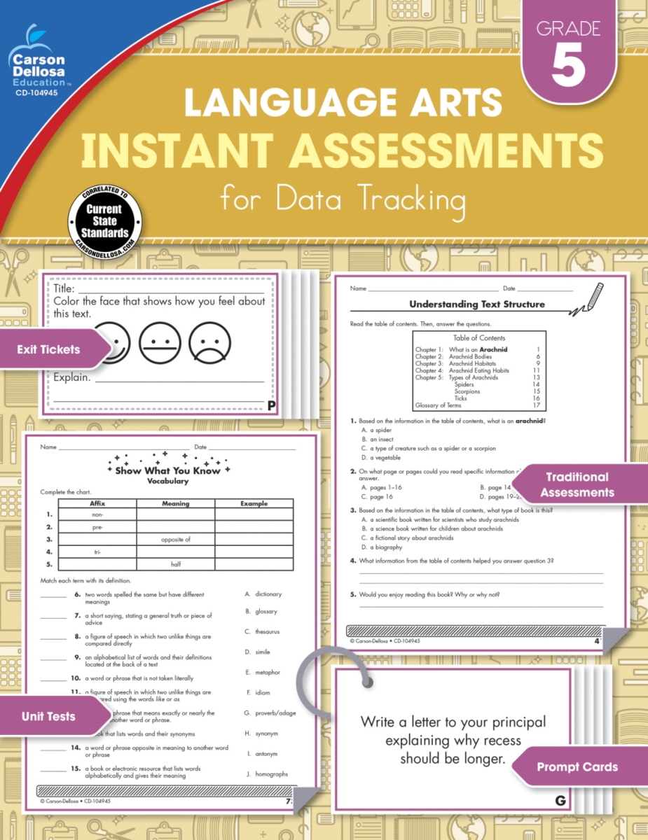 1602427 Instant Assessments For Data Tracking, Grade 5