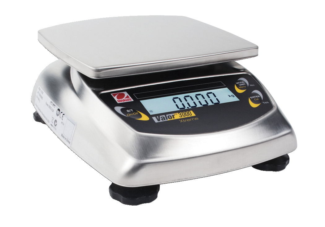1016924 Valor 3000 Xtreme Compact Precision Balance, Stainless Steel Housing & Pan, 1 G - 5.8 X 6.2 In., 6000 G