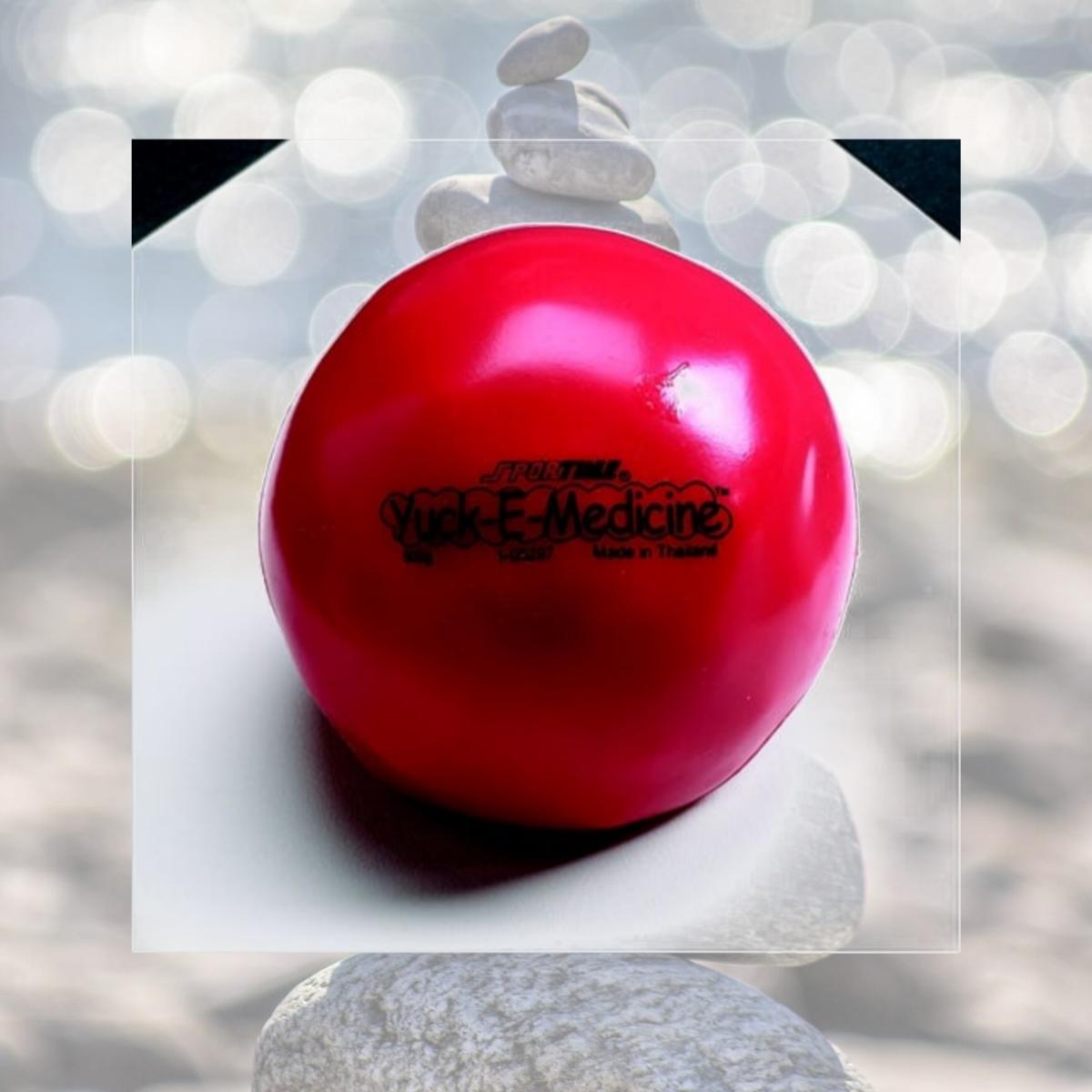 Picture of Sportime 021250 1.1 Lbs. - 4.5 In. Yuck-E-Medicine Ball - Red