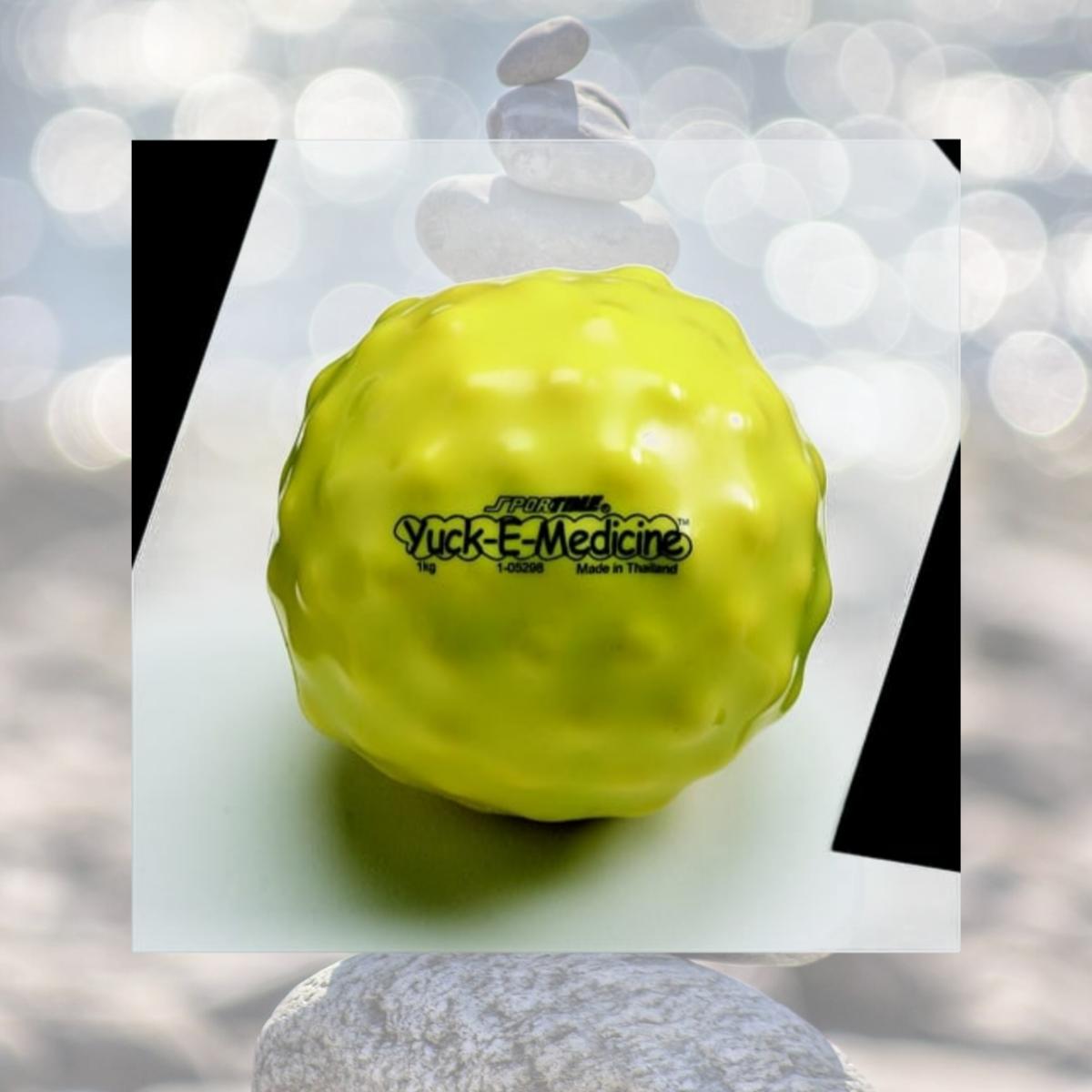 Picture of Sportime 021252 2.2 Lbs. - 5 In. Yuck-E-Medicine Ball - Yellow