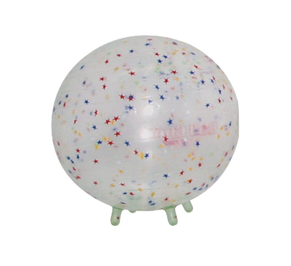 1284783 Gymnic 13.5 In. B.r.q. Ball Chair With Built-in Degs, Transparent With Stars