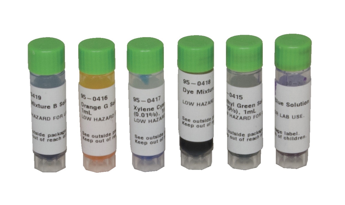 95-0420 1 Ml Electrophoresis Dye Marker Set, Assorted Color - Set Of 6