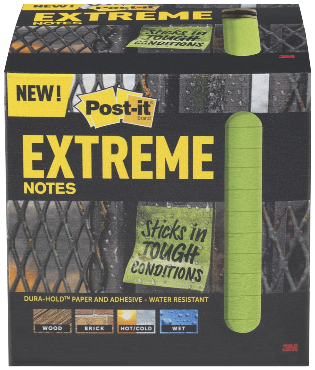 1612776 3 X 3 In. Extreme Notes, Green - Pack Of 12 - 45 Sheets
