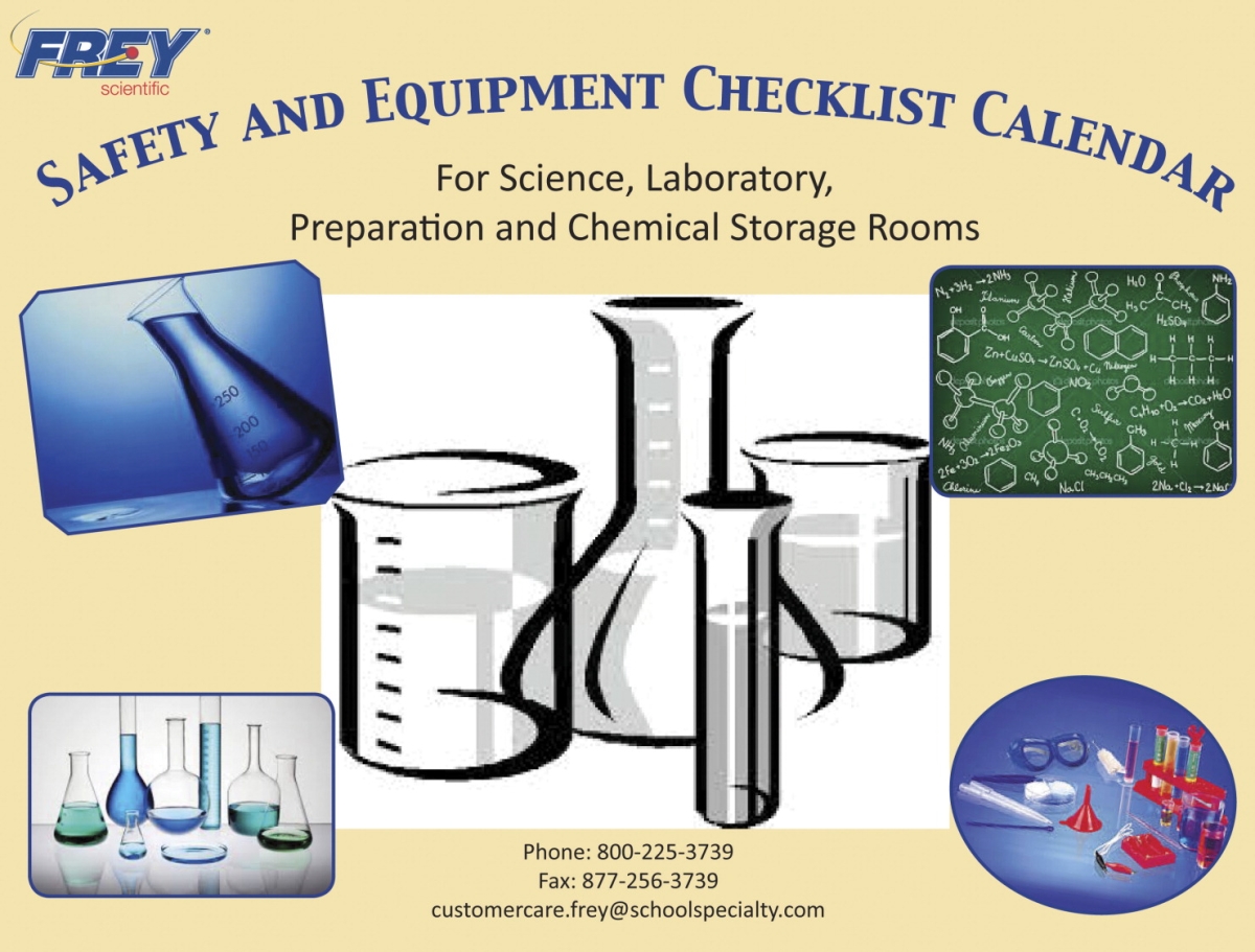 525422 Safety & Equipment Checklist Calendar