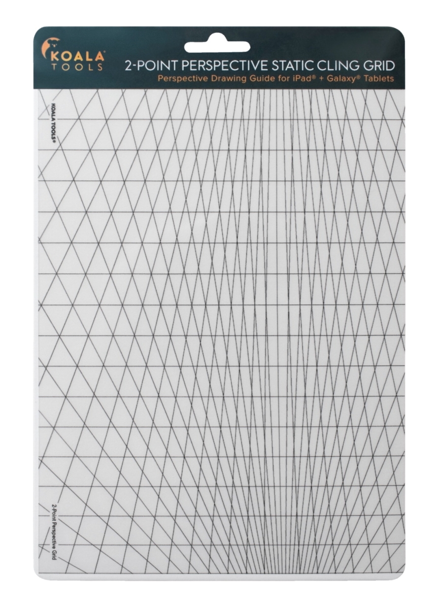2005950 2-point Perspective Static Cling Grid For Tablets