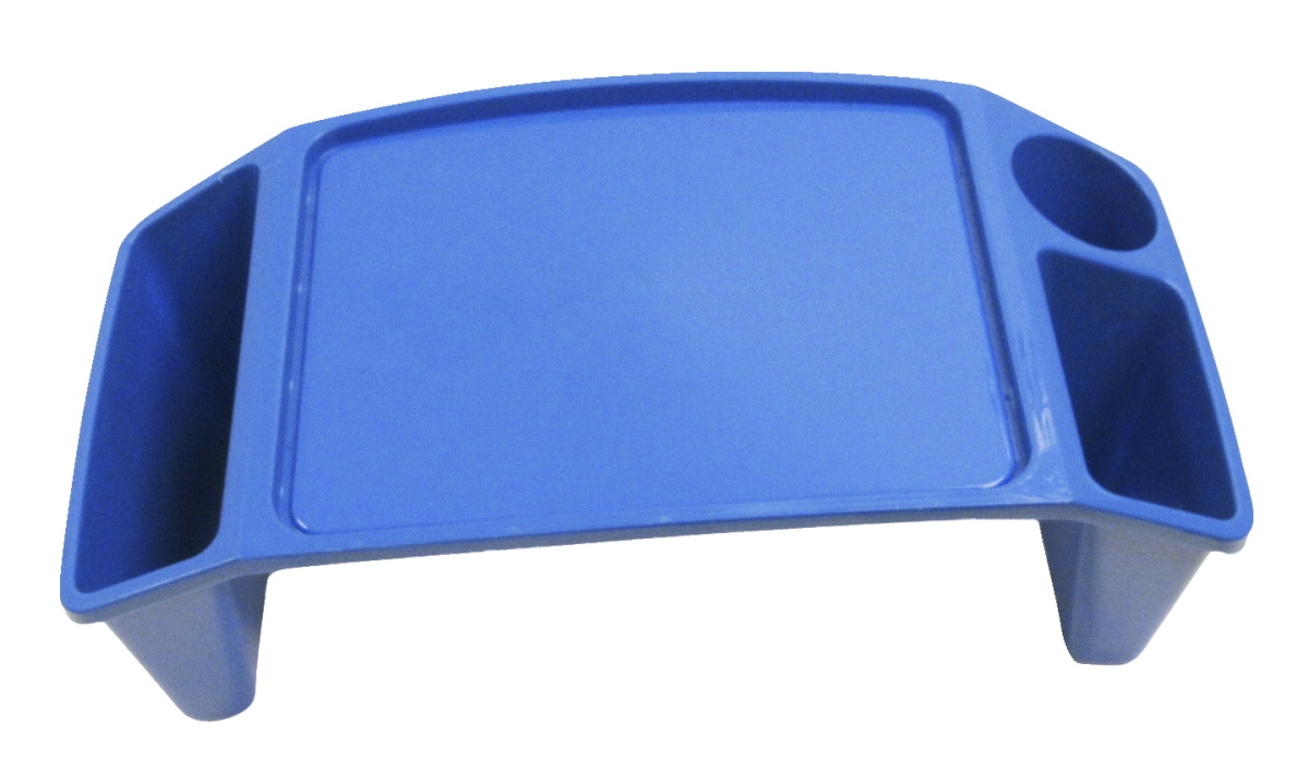 2006372 8 X 21 X 12 In. Stackable Lap Tray, Blue