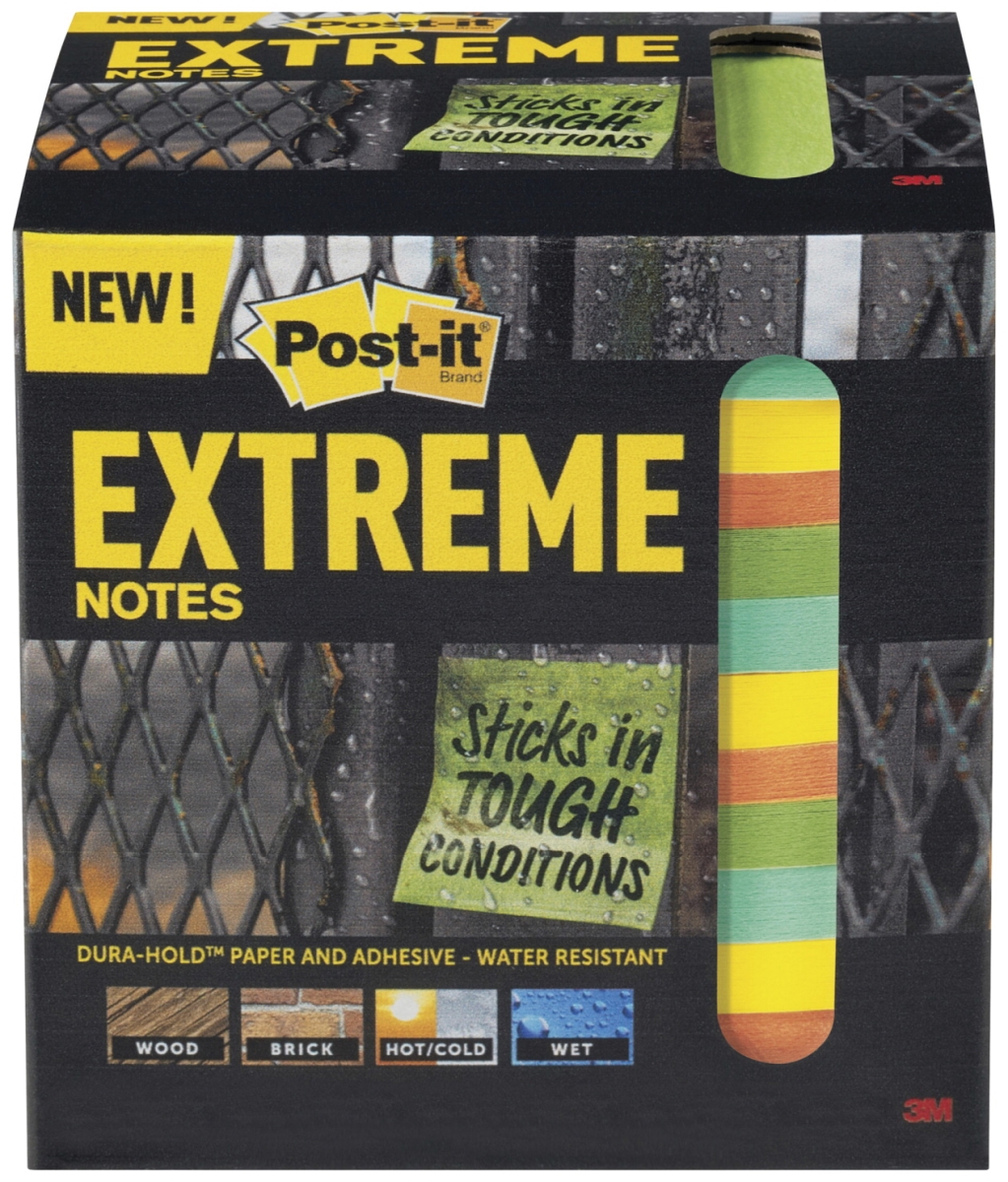 1612778 3 X 3 In. Extreme Notes, Assorted Color - Pack Of 12 - 45 Sheets