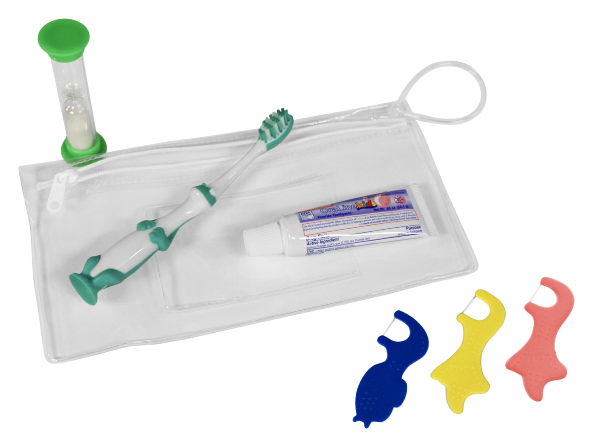 2003349 Pedo Dental Hygiene Kit - Fluoride Paste & Sand Timer Included - Pack Of 36
