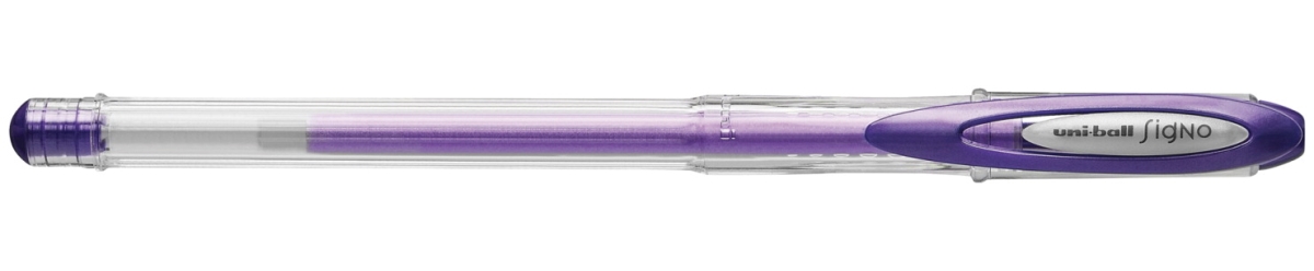 2006155 0.7 Mm Signo Metallic Gel Stick Pens, Violet - Pack Of 12