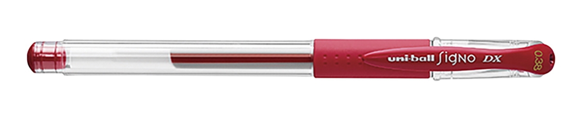 2006163 0.38 Mm Signo Dx Gel Stick Pens, Red - Pack Of 12