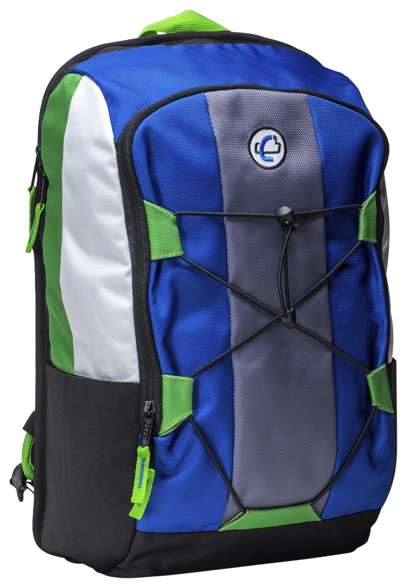 2004453 6.25 X 13 X 20 In. X-pack Backpack, Blue With Green Trim