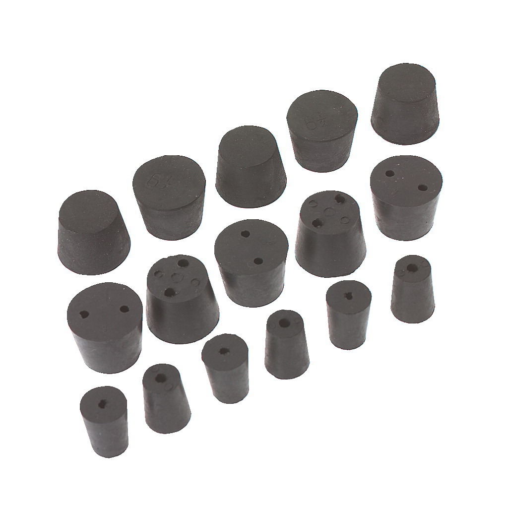 560866 2-hole Rubber Stoppers - Size 10