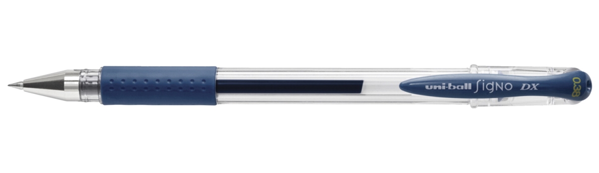 2006166 0.38 Mm Signo Gel Stick Pens, Blue & Black - Pack Of 12