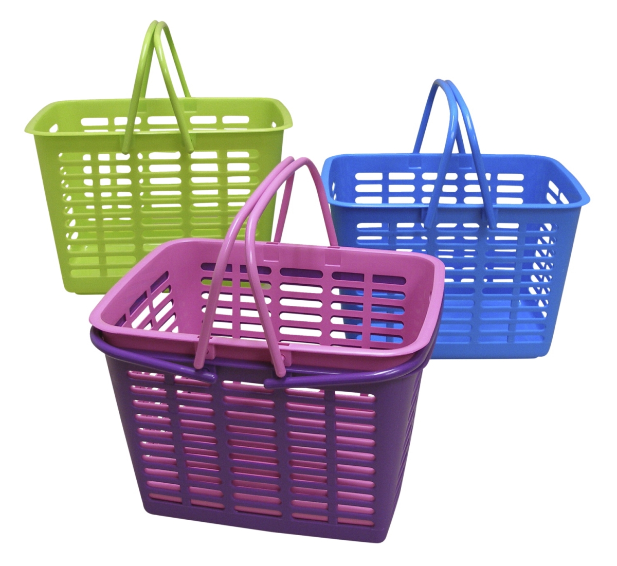 2006385 15.5 X 12 X 10.25 In. Handy Tote Basket, Assorted Color