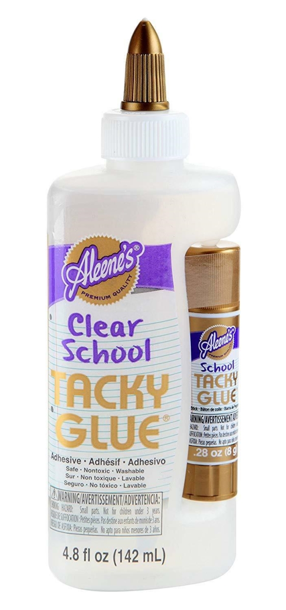 2005990 4.8 Oz Clear School Tacky Glue With Glue Stick, Clear