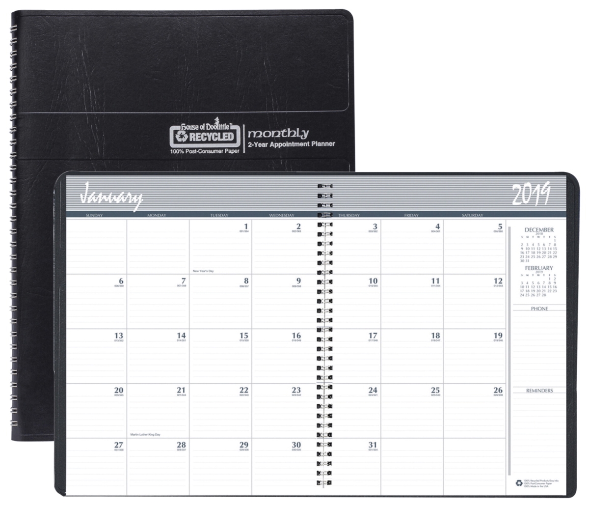 2002662 8.5 X 11 In. 24 Months Monthly Planner - 2019-2020
