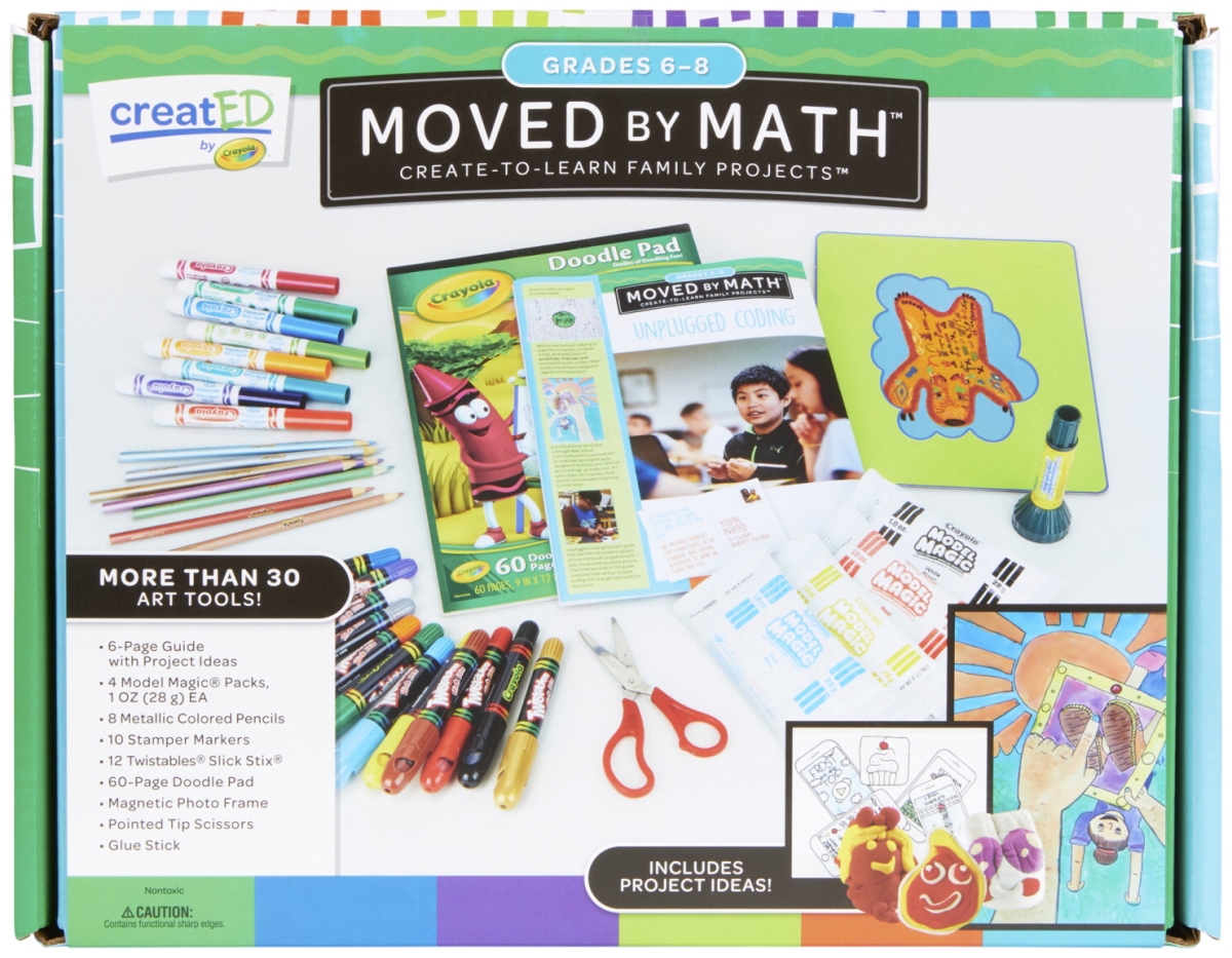 Crayola 2013793 Created Family Engagement Kit - Moved By Math - Grade 6 To 8